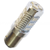 LED-lampe 12V BAY15d 12 SMD - Xenon hvid