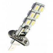 Led-lampe 12V 12xSMD Xenon hvid H1