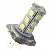 LED-lampe 12V 18xSMD Xenon hvid H7
