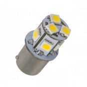 Diode lampe varm hvid 8 SMD BA15c