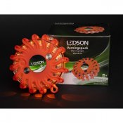 LED-advarselspuck | Genopladelig | Ø120 mm
