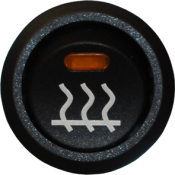 Afbryder/trykknap/knap 12V | Varme