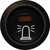 Afbryder/trykknap/knap 12V | Advarselslys