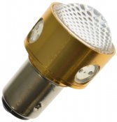 Diodelampe 12V 4xHigh Power Rød BA15s