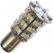 Diodelampe 12V 60xSMD rød/gul BAY15d