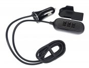 USB-adapter 12-24 V - 4x USB + 135 cm forlængelse