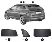 Solskærm Skoda Scala fra 2019-