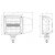LEDSON Plovlys i LED med fuldt, dyppet, positionslys og indikator | 80W | Glas med varme!