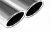 Sportsudstødningssystem sidepipes 4x90 mm til Nissan Navara 2006-2014