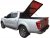 Aluminium Flap Cover Basic til Nissan Navara Double Cab 2015-