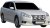 Ekstra lygtebeslag i rustfrit stål til Subaru Outback 2010-2014