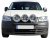 Ekstra lygtebeslag i rustfrit stål til 3 ekstra lygter til VW Caddy 2004-2010