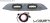 Centergrill inkl. 2 Lazer ST-4 til Ford Transit Custom 2013-