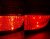 Diode-lampe 12V 18xDiode 3-fløjet rød BA15s