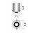Diodelampe 12V 1xDiode Xenon hvid BA9s