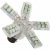 LED-lampe 12V 40xSMD 5-fløjet BA15s