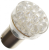 Diodelampe 24V 24xDiode Gul BA15s
