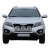Ekstra lygtebeslag i rustfrit stål til 3 ekstra lygter til Kia Sorento 2009-2012
