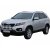 Ekstra lygtebeslag i rustfrit stål til 3 ekstra lygter til Kia Sorento 2009-2012