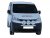 Ekstra lygtebeslag i rustfrit stål til 3 ekstra lygter til Nissan NV200 fra 2010-