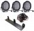 Komplet pakke med ekstra lys - 3 LED ekstra lys Elite 185W