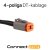 LEDSON Connect Relækabel | 12V | Med DT-stik (4-pin)