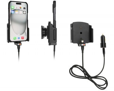 Mobilholder til iPhone 16/17/18, inkl. Pro/e – Bredde: 70–83 mm, Tykkelse: 6–10 mm