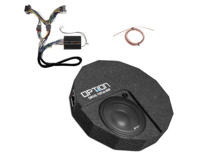 Højttalersæt til Volkswagen Golf fra 2013-2021 | Baspakke – DSP-lydprocessor, forstærker og subwoofer (Drive10-Flat BRP)