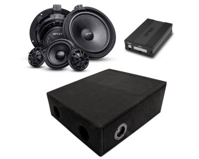 Komplet lydpakke – højttalere, DSP, subwoofer (ROCK-2) og lydisolering til Mercedes-Benz Sprinter fra 2006-2019