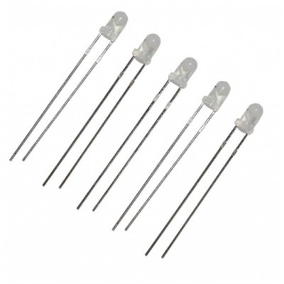 5-pak R-LED-dioder 12V