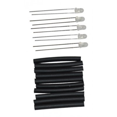 5-pak R-LED-dioder 12V