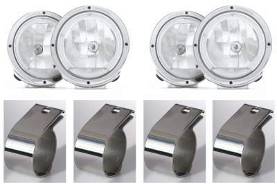 Komplet ekstra lygtepakke inkl. montering - Hella Luminator Chrome