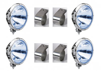 Komplet ekstra lygtepakke inkl. montering - Hella Rallye 3003 Chrome