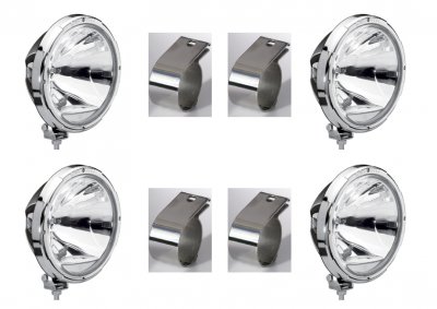 Komplet ekstra lygtepakke inkl. montering - Hella Rallye 3003 Chrome