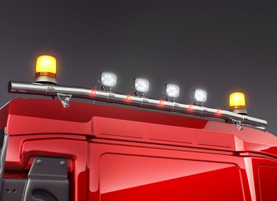 Arbejdslygtebjælke i rustfrit stål til MAN TGX/TGS