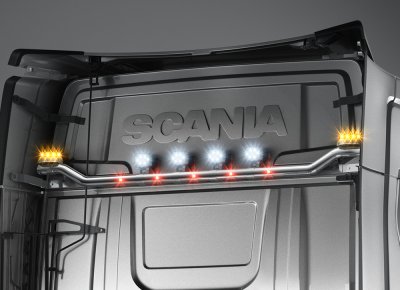 Arbejdslygte i rustfrit stål til Scania C20H