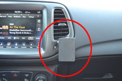 Mobilholder Jeep Compass fra 2017-2021