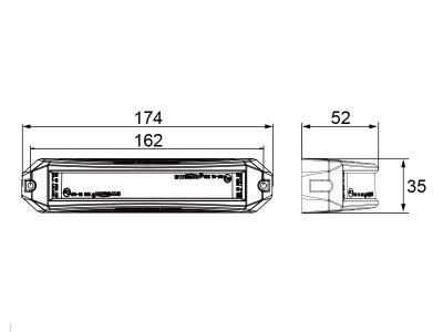 Dimensioner for Flash Light 911 Signal
