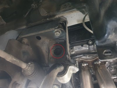 Monteringspunkt for Sumpplade Subaru XV fra 2018-