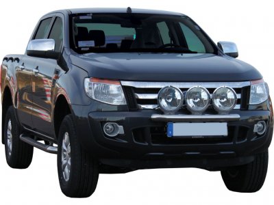 Ekstra lygtebeslag i rustfrit stål til 3 ekstra lygter til Ford Ranger fra 2012-2015
