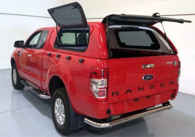 Ladkassekappe med oplukkelige vinduer til Ford Ranger (Super Cab) fra 2012-