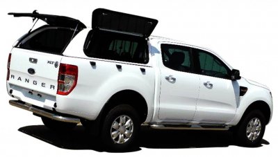 Ladkassekappe med oplukkelige vinduer til Ford Ranger (Double Cab) fra 2012-