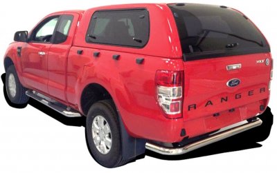 Ladkassekappe med oplukkelige vinduer til Isuzu D-Max (Extended Cab) fra 2012-