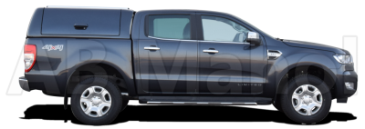Force Pro Ladkassekappe med åbne sideluger til Ford Ranger Double Cab 2012-