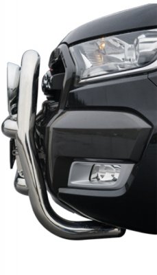 Frontbøjle i rustfrit stål til 3 ekstra lygter til Ford Ranger fra 2016-2019