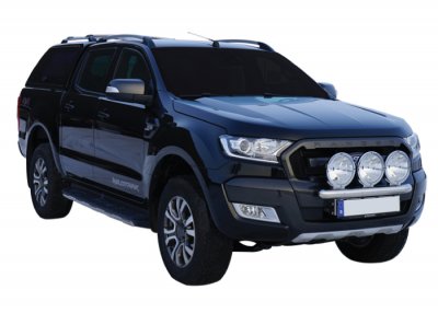 Hjælpelygtebeslag i rustfrit stål til 3 hjælpelygter til Ford Ranger fra 2016-2019