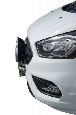 Ekstra lygtebeslag i rustfrit stål til Ford Custom fra 2018-2023