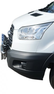 Ekstra lygtebeslag i rustfrit stål til Ford Transit fra 2014-2019