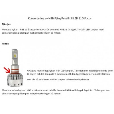 LED-forlygtepærer 11G Xtreme