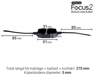 LED Spotlight Xtreme Focus 2 - Samme perfekte lysmønster, lidt mere kraft